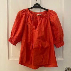 Ulla Johnson Orange Short Sleeve Blouse